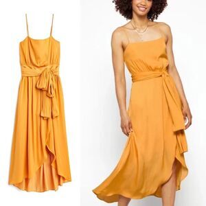 Modern Citizen Mila Layered Tank Dress - Mustard Yellow | Size S